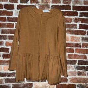 Nommo | Women’s Open Front Blazer in Neutrals Size L